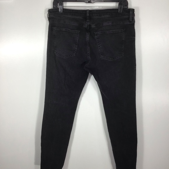 Zara | Washed Slit Leg Black Skinny~12 - Picture 3 of 8